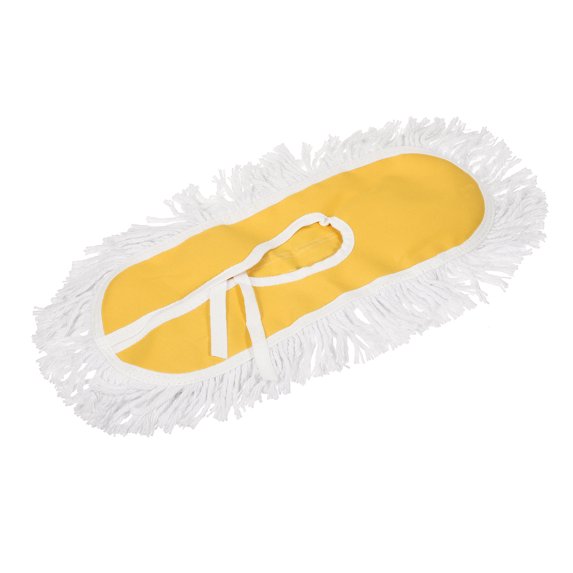 Uxcell Commercial Mop Replacement Heads Cotton Yarn 16" Length Dust Mop Yellow
