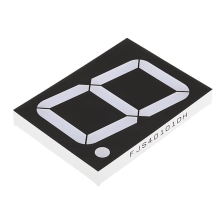 Uxcell Common Anode 7 Segment 10 Pin 1 Bit 7.2V 4" Digit Height LED Display Digital Tube Red