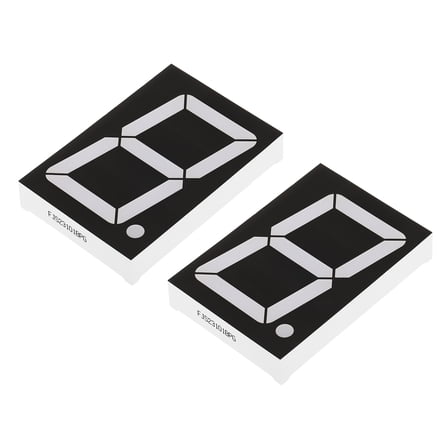 Uxcell Common Anode 7 Segment 10 Pin 1 Digit 9V LED Display Digital Tube Green 2 Pack