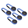 thumbnail image 1 of Uxcell Compass, Buckle Compass Keychain Waterproof Survival Pocket Compass, Light Blue 5Pack, 1 of 6