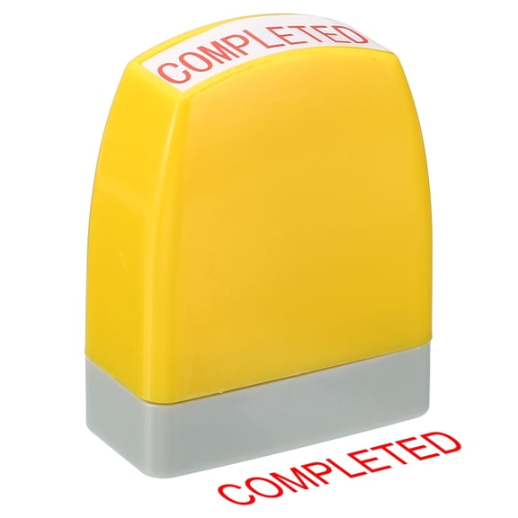 Uxcell Notice Stamp Self Inking, Office Stamps Message Stamp Business Stamp Style 1 ["Completed"]
