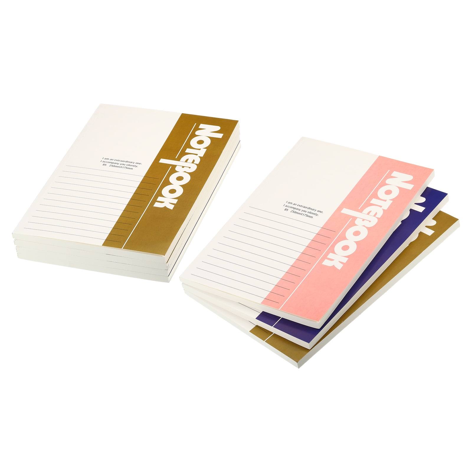 Uxcell Composition Notebooks Notebook Wide Ruled Lined Paper 74 Sheets