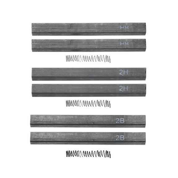 Uxcell Compressed Charcoal Sticks, 2H/HB/2B Grade Square Vine Charcoal Sticks Set Art Supplies for Painting Drawing Sketching Shading Artists Beginners(Pack of 6)