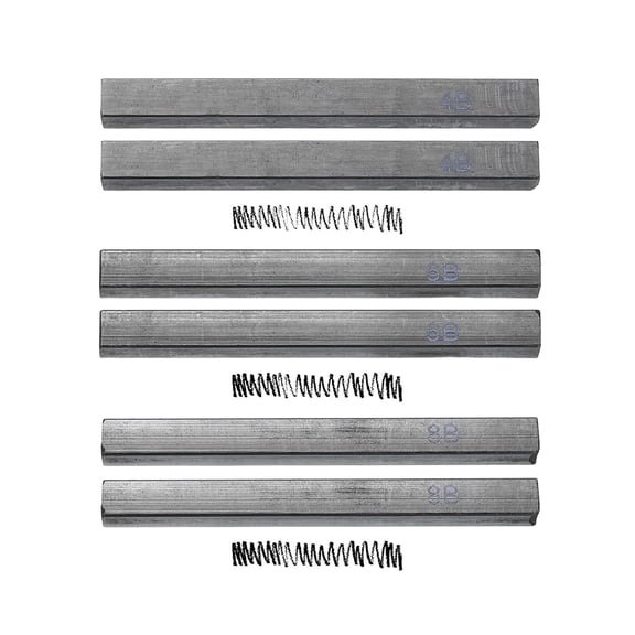 Uxcell Compressed Charcoal Sticks, 4B/6B/8B Grade Square Vine Charcoal Sticks Set Art Supplies for Painting Drawing Sketching Shading Artists Beginners(Pack of 6)