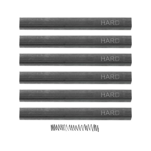 Uxcell Compressed Charcoal Sticks, Hard Grade Square Vine Charcoal Sticks Set Art Supplies for Painting Drawing Sketching Shading Artists Beginners(Pack of 6)