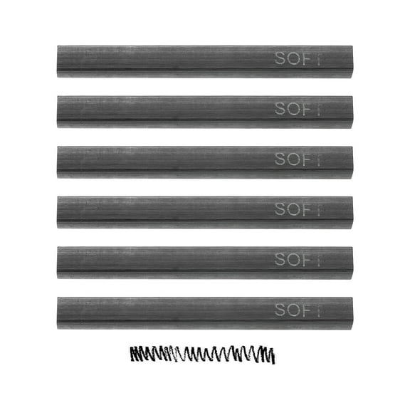 Uxcell Compressed Charcoal Sticks, Soft Grade Square Vine Charcoal Sticks Set Art Supplies for Painting Drawing Sketching Shading Artists Beginners(Pack of 6)