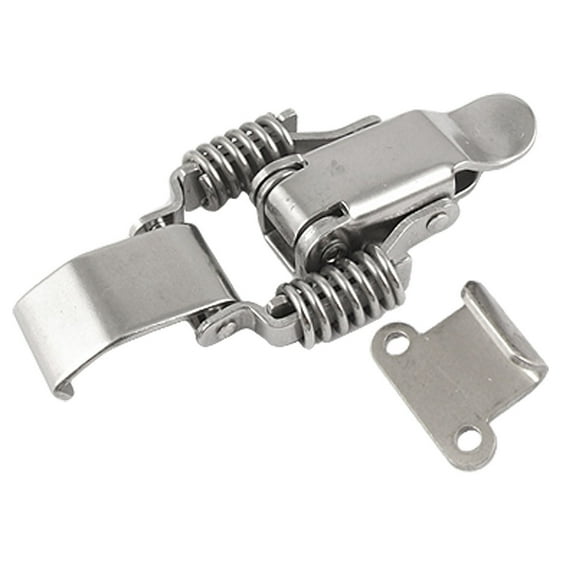 Uxcell Compression Spring Lockable Draw Latch Silver Tone for Cabinet