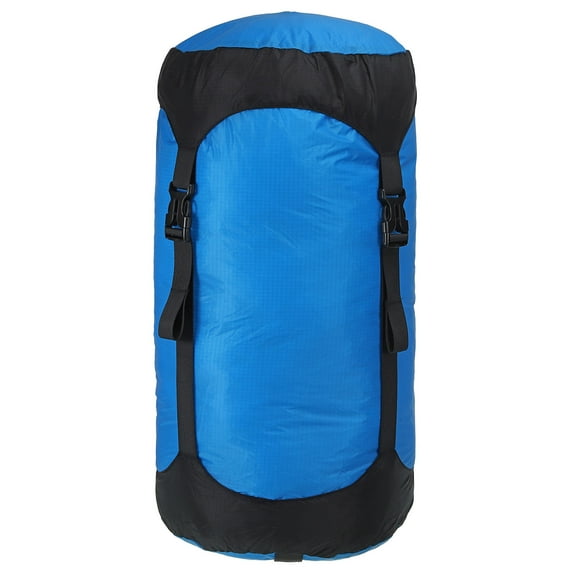 Uxcell Compression Stuff Sack, 1L Waterproof Sleeping Bag for Backpacking, Blue