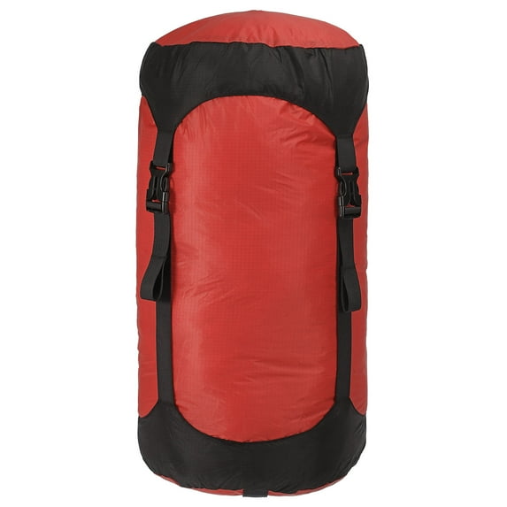 Uxcell Compression Stuff Sack, 25L Waterproof Sleeping Bag for Backpacking, Red