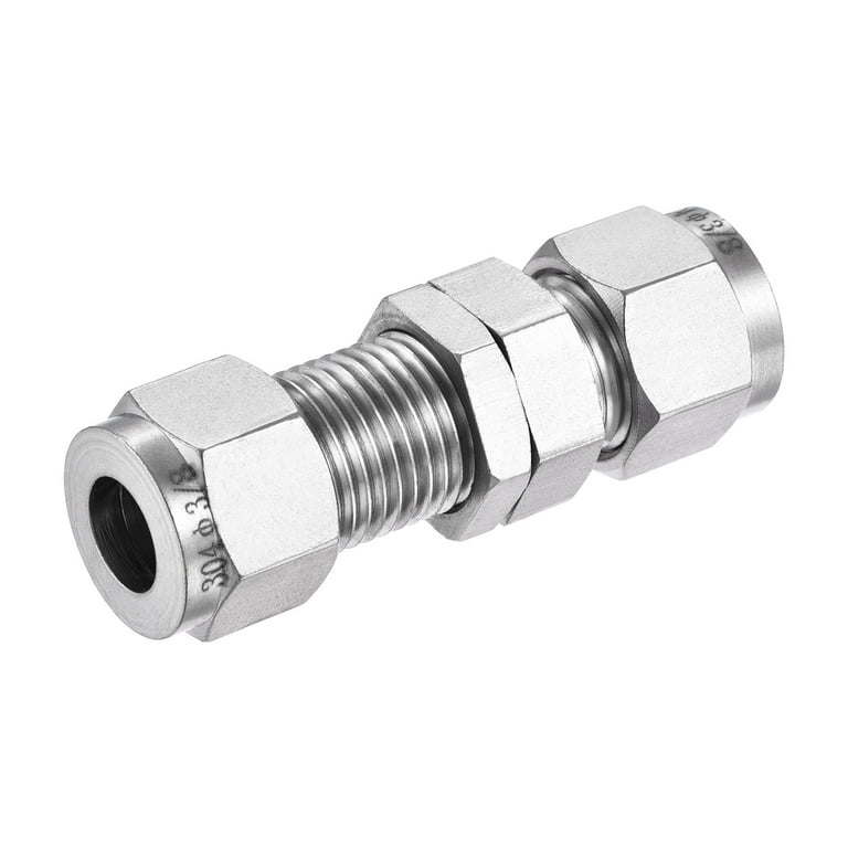 Stainless Steel Compression Tube Nuts - 3/8