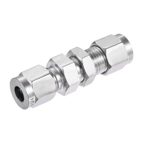 Uxcell Compression Tube Fitting Tube Bulkhead Union Coupling Adapter 1/4"