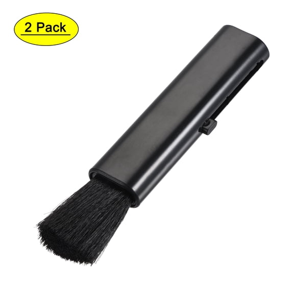 Uxcell Computer Cleaning Brush Tools Soft Bristle with 3.6 Inch Plastic Handle, 2 Counts