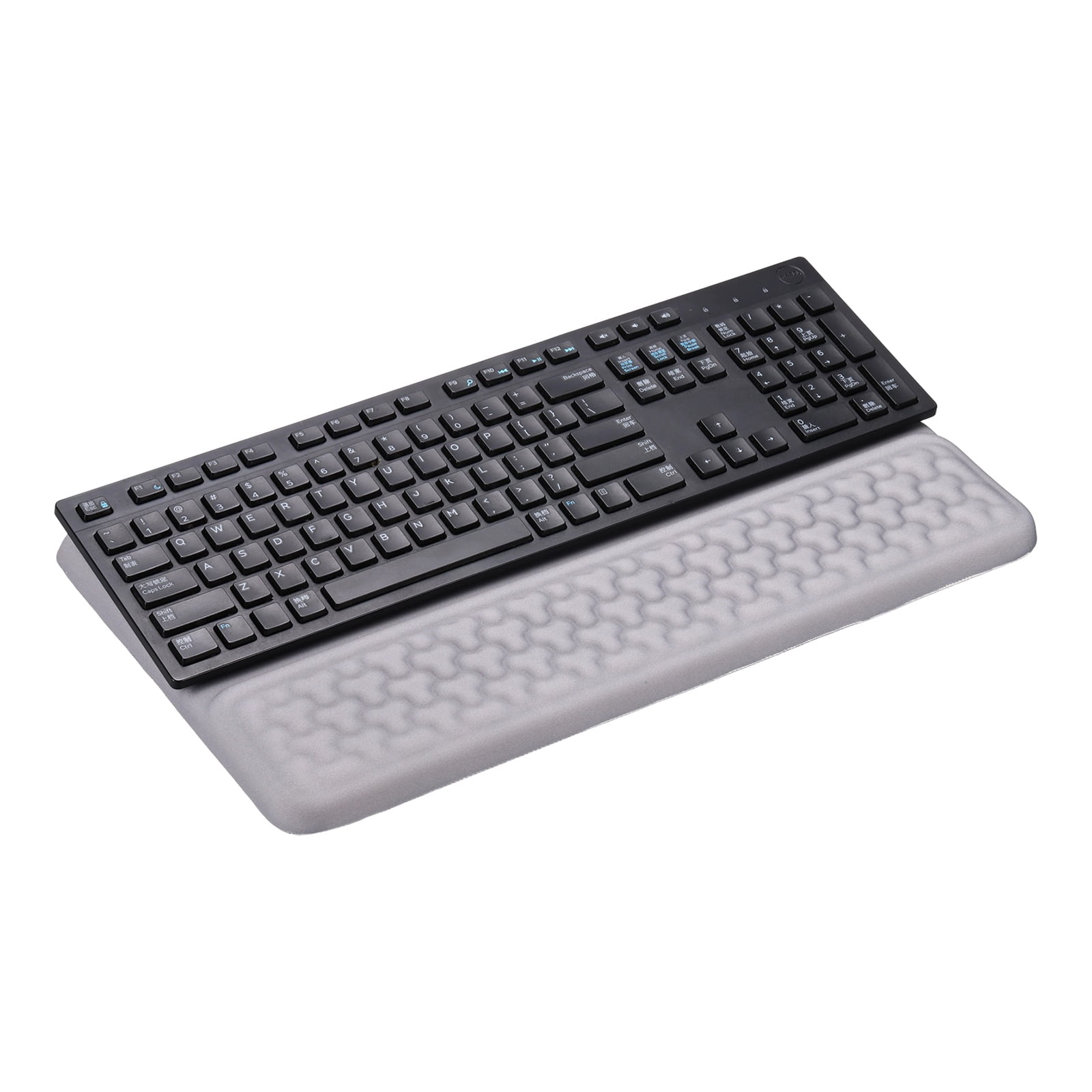 Uxcell Computer Keyboard Stand with Wrist Rest, Computer Wrist Support Pad, Keyboard Stand Riser Holder Pad for Office Desk Gaming Home, Gray