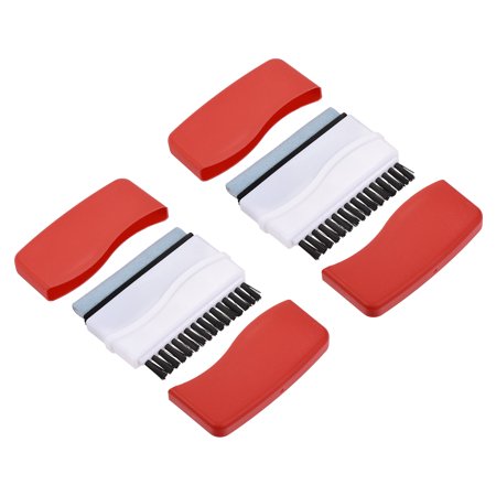 Unique Bargains Computer Screen Cleaner Double Head Keyboard Cleaning Brush Red 2 Pack