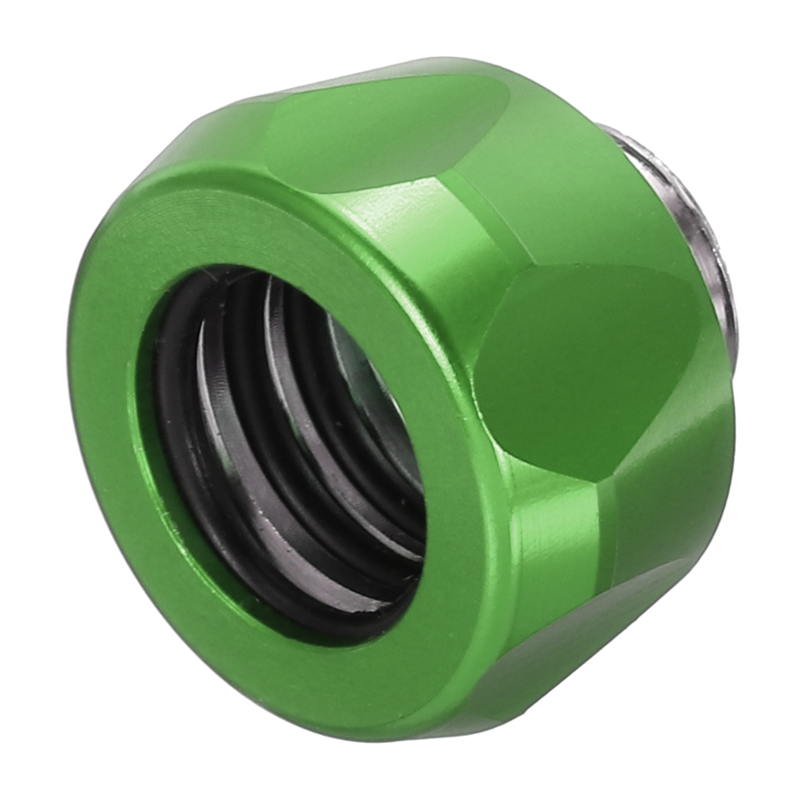 Uxcell Computer WaterCooled Rigid Tube Fitting G1/4" to 14mm ID Green