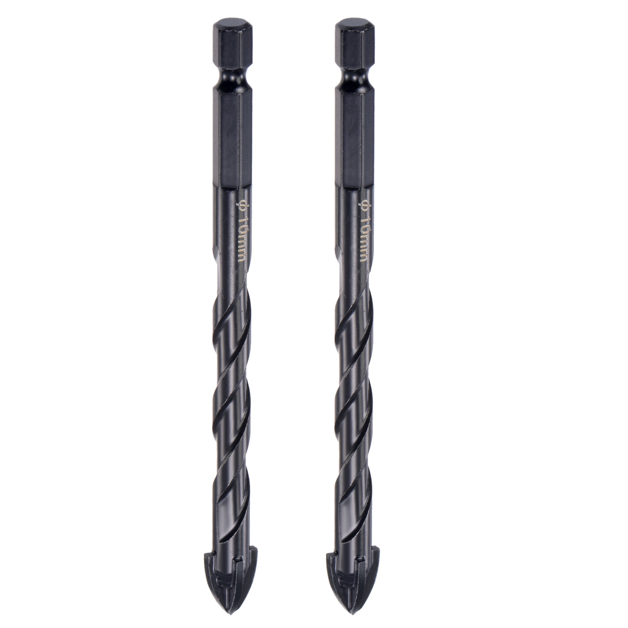 Uxcell Concrete Masonry Drill Bit High Speed Steel 1 4 Shank 6mm Dia. for Glass 2Pack Walmart