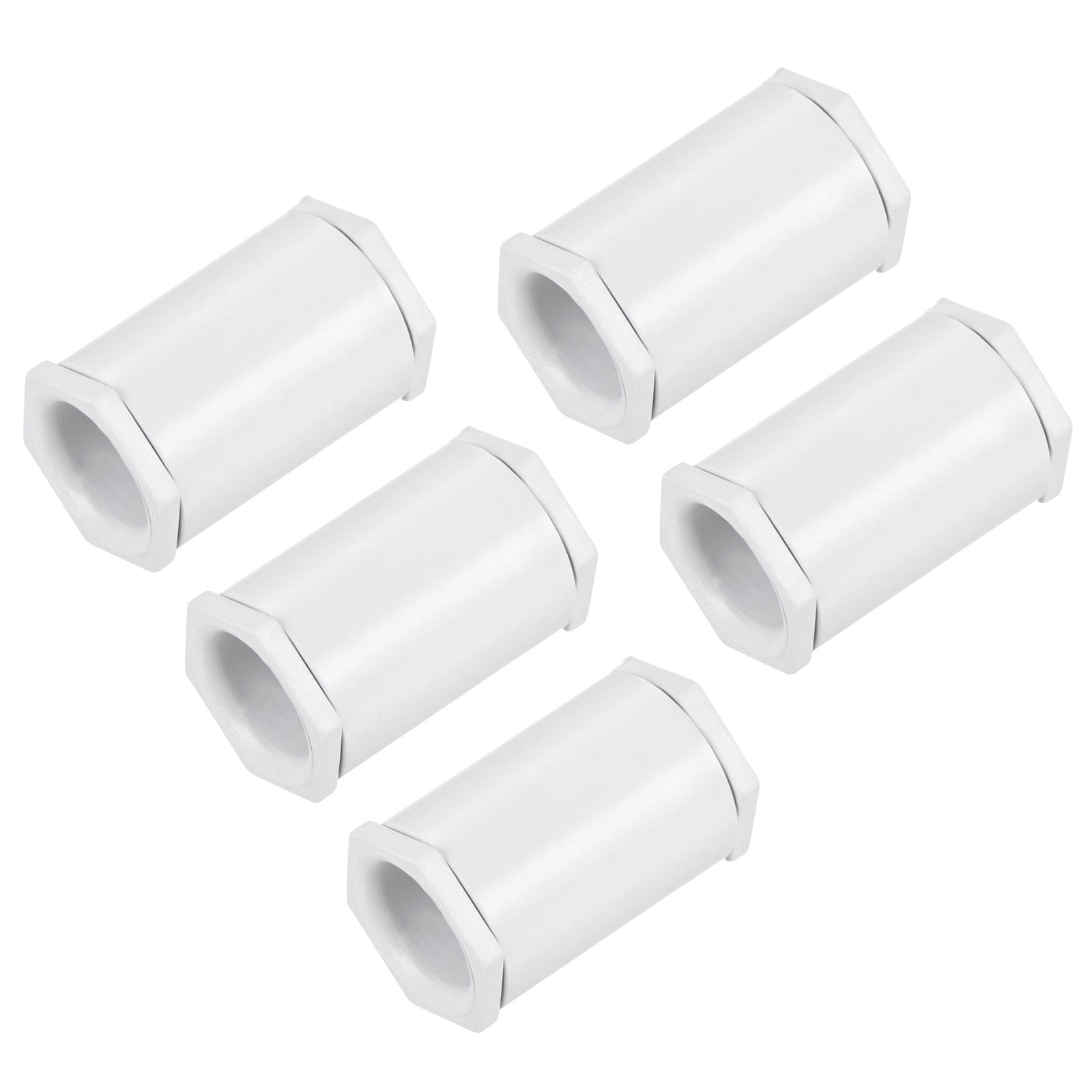 Uxcell Conduit Adaptor Double Female PVC Lock Nut 15mm Hole Dia Seal