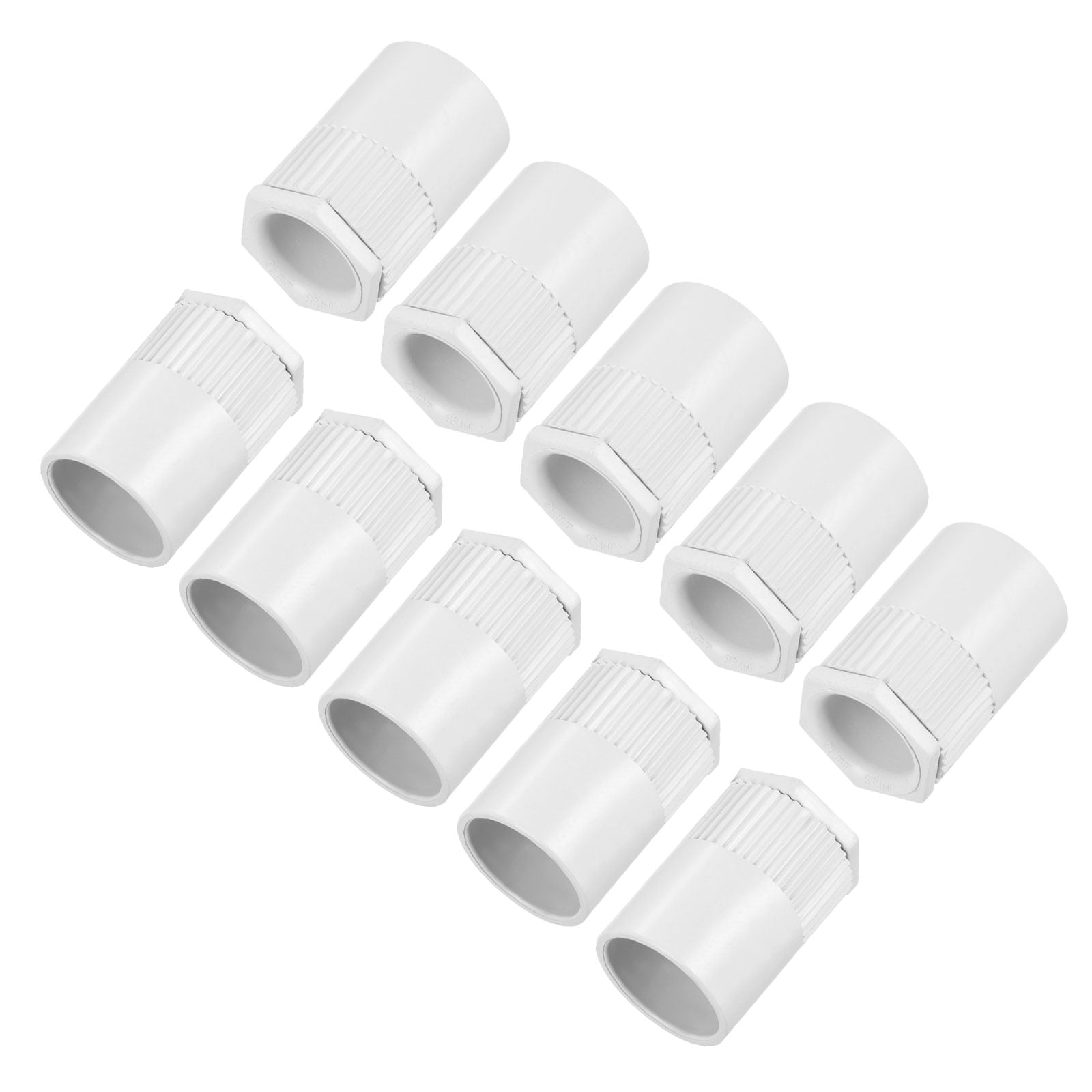 Uxcell Conduit Adaptor Male PVC Lock Nut 15mm Hole Dia Seal Connect