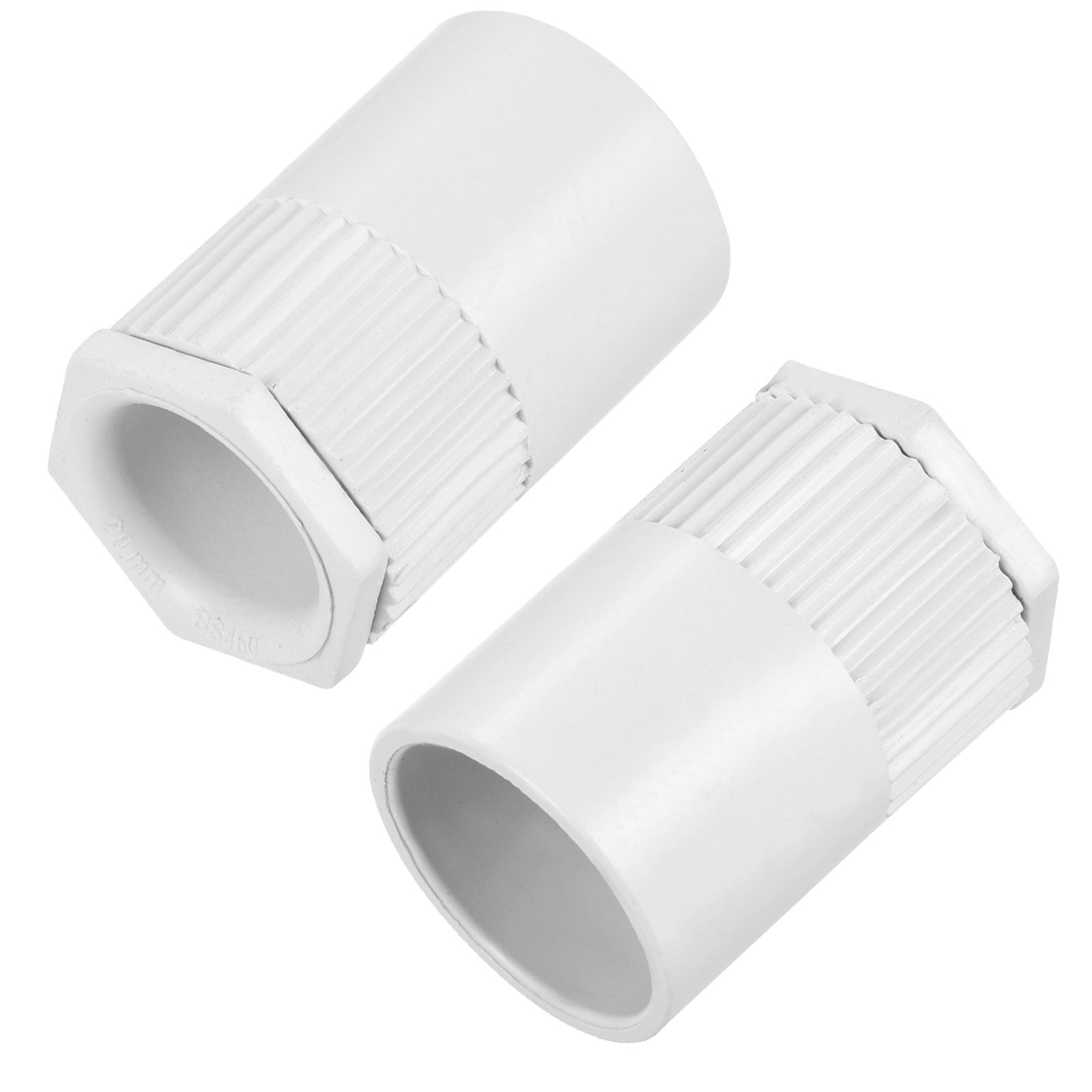 Uxcell Conduit Adaptor Male PVC Lock Nut 15mm Hole Dia Seal Connect