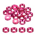 thumbnail image 1 of Uxcell Cone Cup Countersunk Washers Anodized Aluminum Gaskets for Screw RC Rose Red M8 20 Pcs, 1 of 6