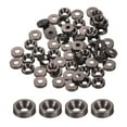 thumbnail image 1 of Uxcell Cone Cup Countersunk Washers Anodized Aluminum Gaskets for Screw RC Titanium Gray M2 60 Pcs, 1 of 7