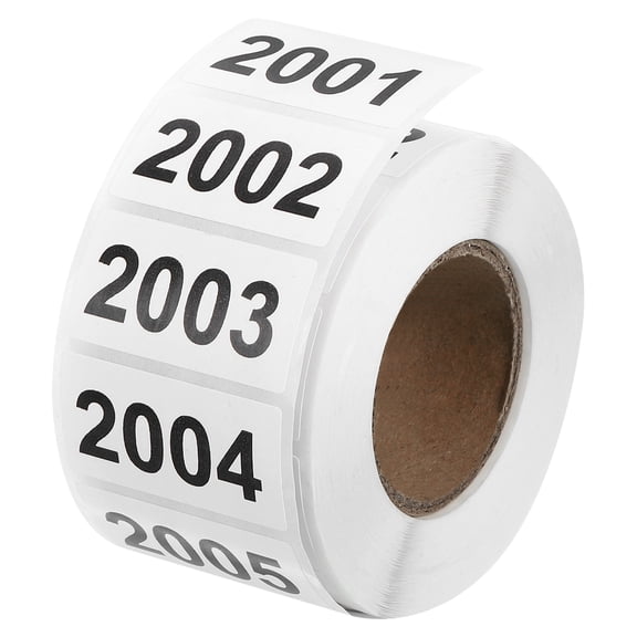 Uxcell Consecutive Number Stickers, 2001-3000 Inventory Label Numbers Self Adhesive Waterproof Labels Tags for Storage Organizing Moving Box Labeling Business Supplies, White