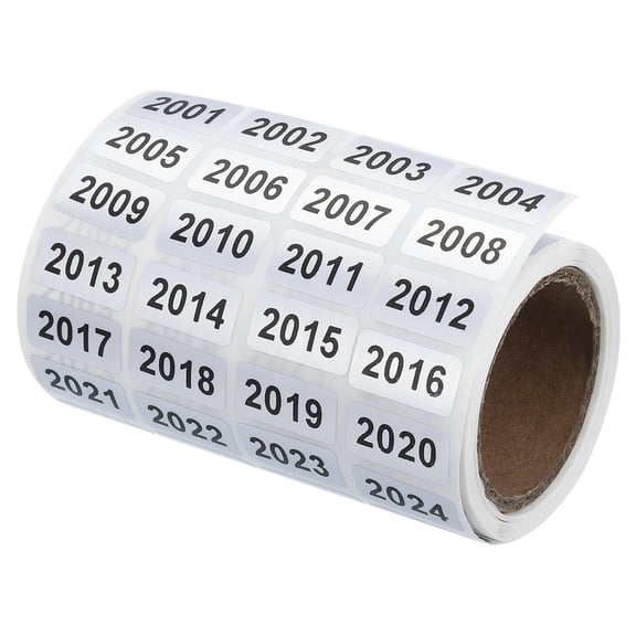 Uxcell Consecutive Number Stickers, 2001-4000 Inventory Label Numbers Self Adhesive Waterproof Labels Tags for Storage Organizing Moving Box Labeling Business Supplies, Silver
