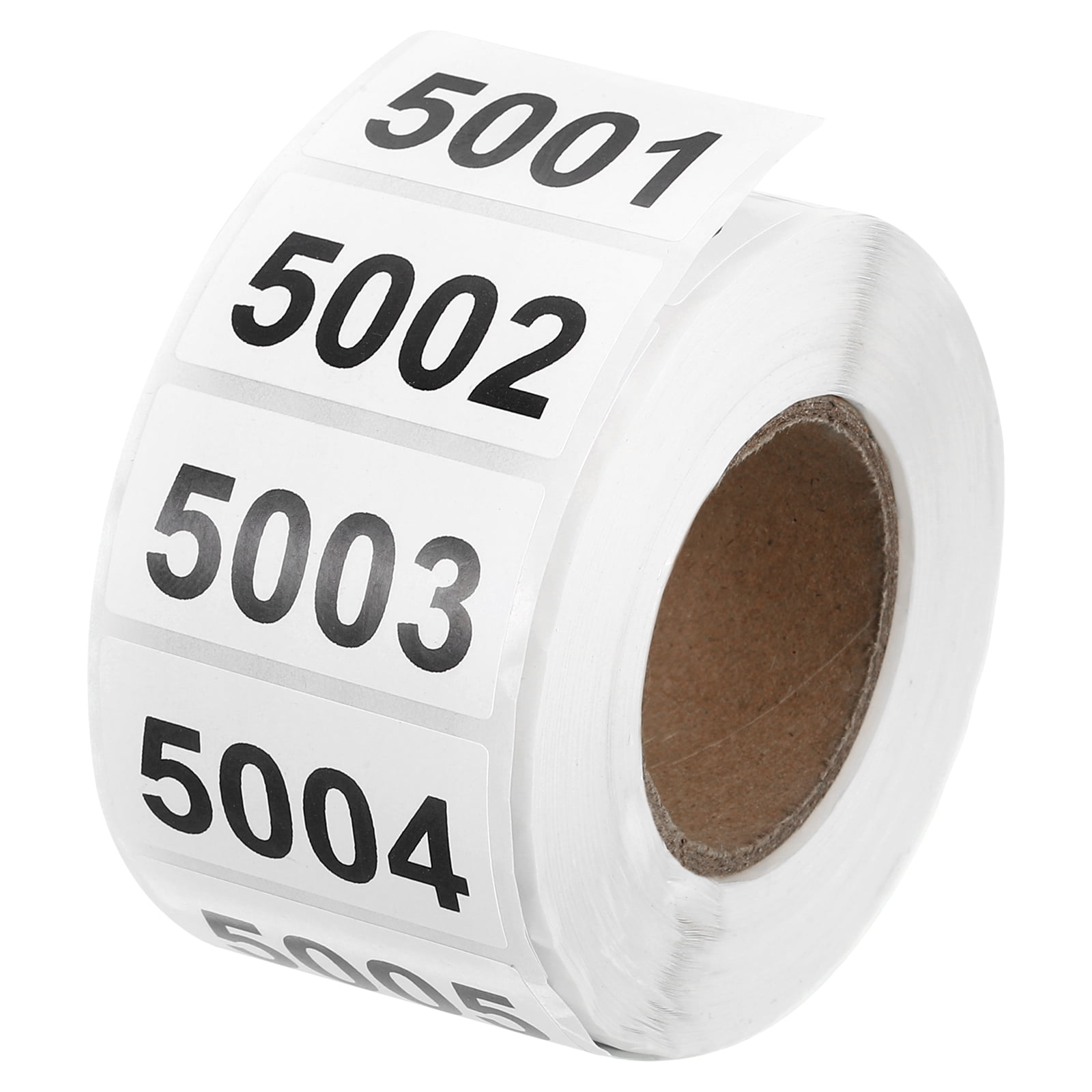 Uxcell Consecutive Number Stickers, 5001-6000 Inventory Label Numbers ...