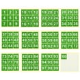 thumbnail image 1 of Uxcell 2" Consecutive Number Stickers 1 Set Self Adhesive Number Decals Green, 1 of 6