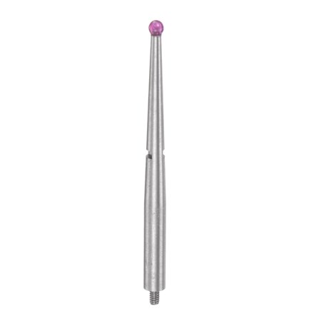 Uxcell Contact Point for Dial Test Indicator, 2mm Diameter Ball Tip M1.4x0.3 Thread 1.56" Length