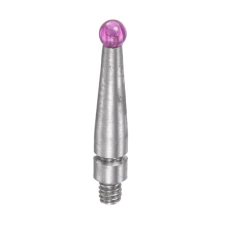 Uxcell Contact Point for Dial Test Indicator, 2mm Diameter Ball Tip M1.7x0.35 Thread 0.56" Length