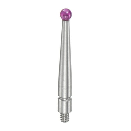 Uxcell Contact Point for Dial Test Indicator, 2mm Diameter Ball Tip M1.7x0.35 Thread 0.8" Length