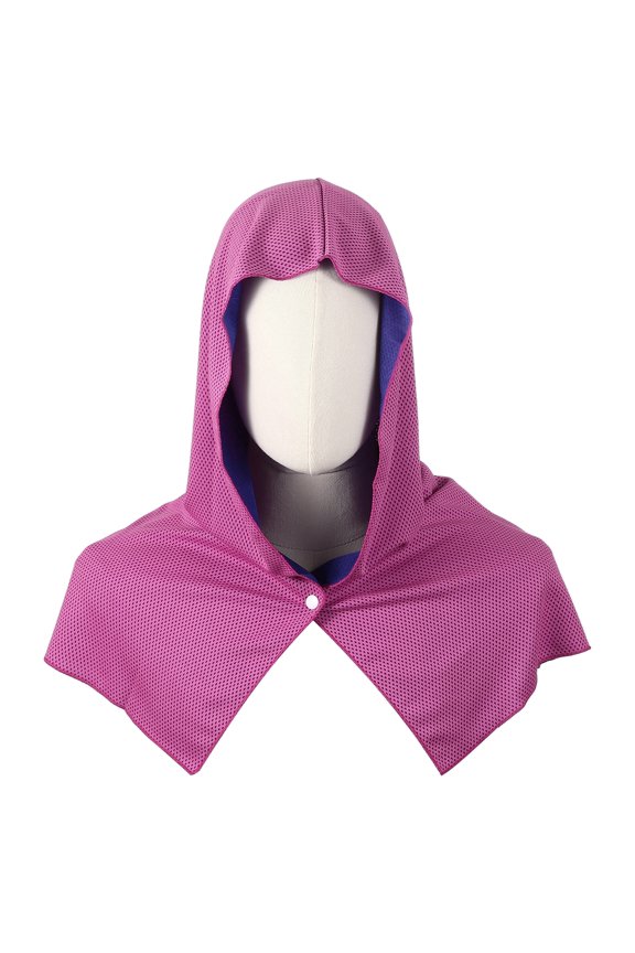Cooling Hoodie Towel, Cooling Towels for Neck and Face Sun Protection Instant Cool Hoodie 1 Pack & Rose Red-Fitting For(Sport/Camping/Work Out/Hot Weather)