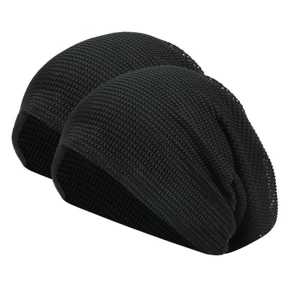Uxcell Cooling Skull Cap Helmet Liner Sweat Wicking Cap Stretchy Breathable Cycling Running Hat Sports Caps for Men Women Black