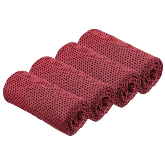 Uxcell Cooling Towel for Neck and Face Soft Breathable Towel for Sports and Outdoor Activities Red
