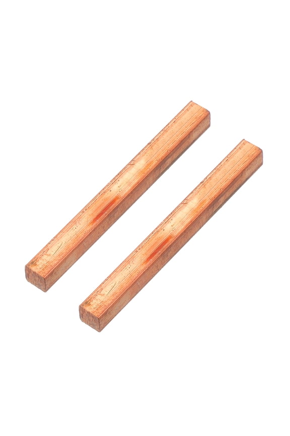 Copper Bar, 2/5"x0.39"x3.9" Pure Copper Strip for Craft Science Class, 2 Pcs