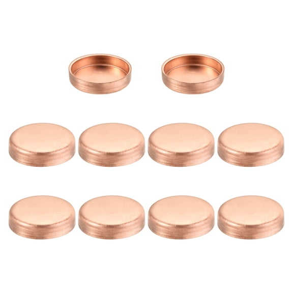 Uxcell Copper End Cap Pipe Fitting Sweat Plug Connection for Water Pipe 25.4mm