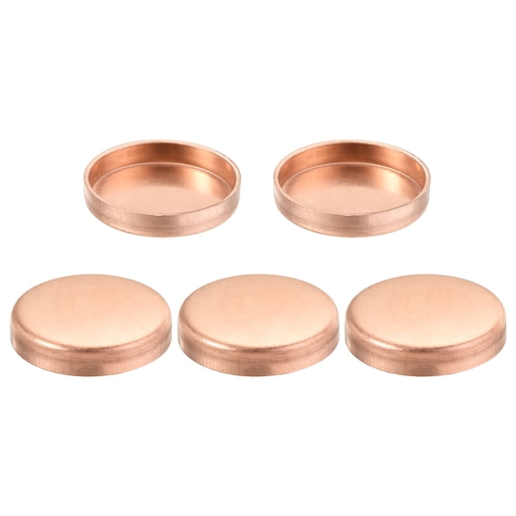 Uxcell Copper End Cap Pipe Fitting Sweat Plug Connection for Water Pipe Plumbing 32mm