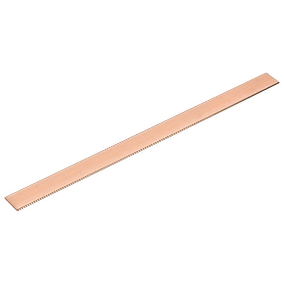 Uxcell Copper Flat Bar, 0.08" Thickness x 1.18" Width x 15.75" Length Copper Bar Stock
