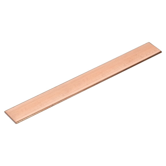 Uxcell Copper Flat Bar, 0.12" Thickness x 0.98" Width x 7.87" Length Copper Bar Stock
