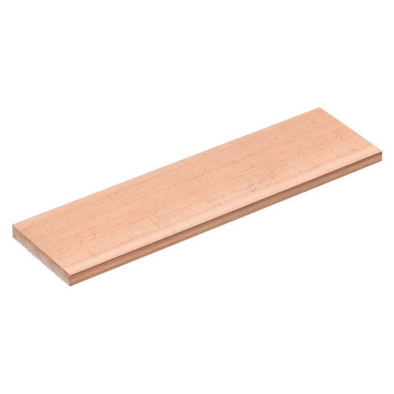 Uxcell Copper Flat Bar, 0.2" Thickness x 1.57" Width x 5.91" Length Copper Bar Stock