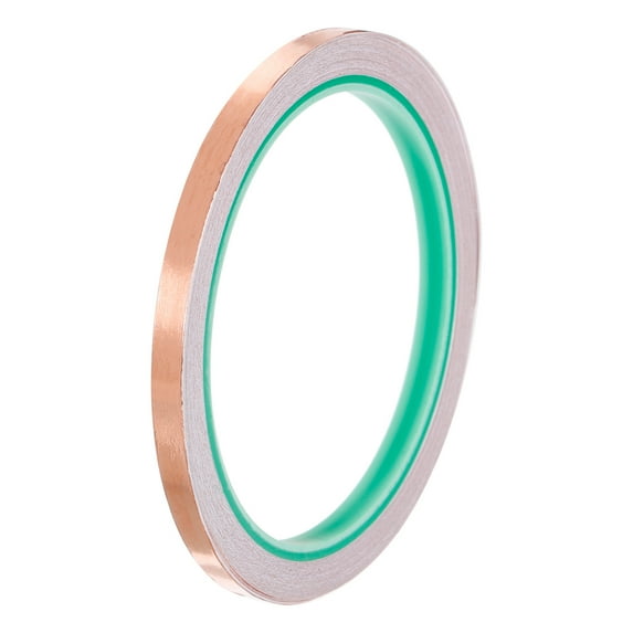 Uxcell Copper Foil Tape 0.24 Inch x 33 Feet 0.05mm Thick Double Sided Conductive Adhesive EMI Shielding for Electronics