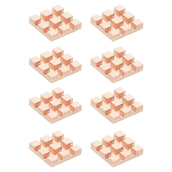 Uxcell Copper Heatsink, Heat Sink Cooler Radiator for Raspberry Pi Chip CPU Power Transistor FET IC Power Amplifier 10x10x2mm