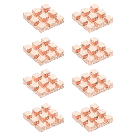 Uxcell Copper Heatsink Heat Sink Cooler Radiator for Raspberry Pi Chip CPU Power Transistor FET IC Power Amplifier 10x10x2mm