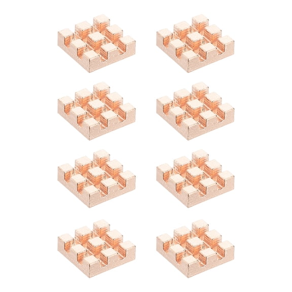 Uxcell Copper Heatsink Heat Sink Cooler Radiator for Raspberry Pi Chip CPU Power Transistor FET IC Power Amplifier 10x10x3mm
