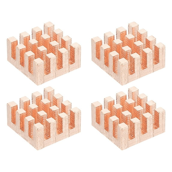 Uxcell Copper Heatsink, Heat Sink Cooler Radiator for Raspberry Pi Chip CPU Power Transistor FET IC Power Amplifier 12x12x6mm