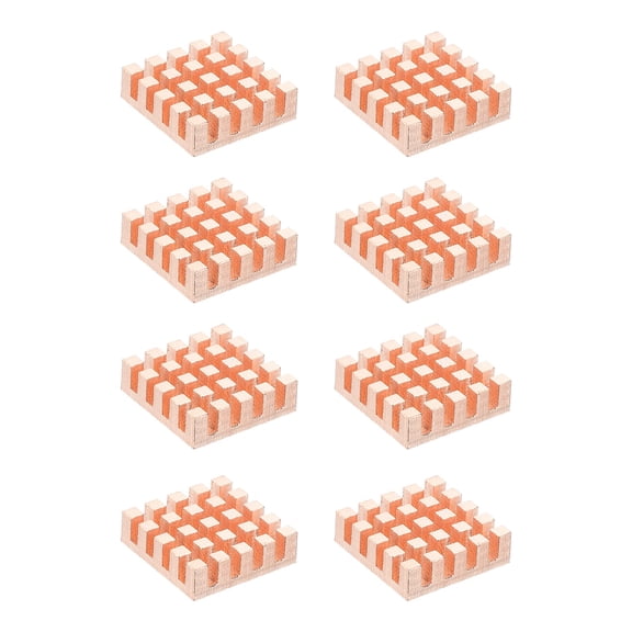 Uxcell Copper Heatsink Heat Sink Cooler Radiator for Raspberry Pi Chip CPU Power Transistor FET IC Power Amplifier 17x17x5mm