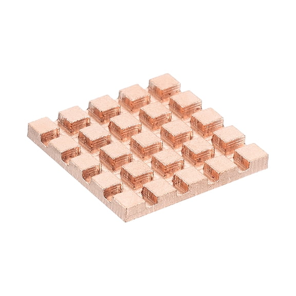 Uxcell Copper Heatsink Heat Sink Cooler Radiator for Raspberry Pi Chip CPU Power Transistor FET IC 20x20x2mm 1