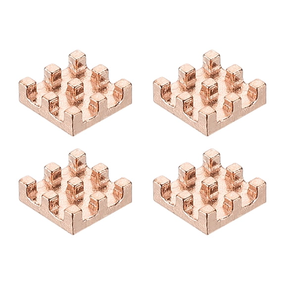 Uxcell Copper Heatsink, Heat Sink Cooler Radiator for Raspberry Pi Chip CPU Power Transistor FET IC Power Amplifier 6x6x2mm