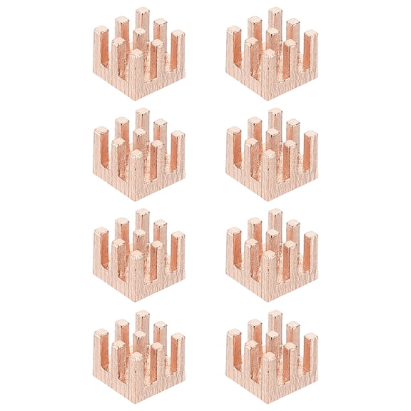 Uxcell Copper Heatsink Heat Sink Cooler Radiator for Raspberry Pi Chip CPU Power Transistor FET IC Power Amplifier 6x6x5mm